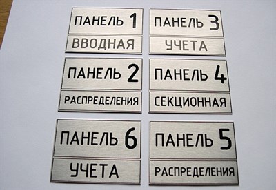 Шильд на панели, гравировка - фото 4762